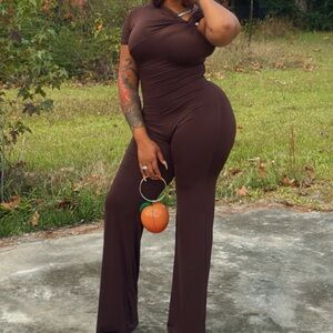 Deep Brown Jumpsuit